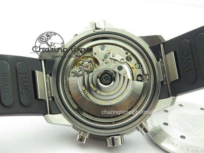 MIROTIME 0201 Aquatimer Chrono IW376803 V6F 1:1 Best Edition Blue Dial On Rubber Strap A WellDesigned 7282